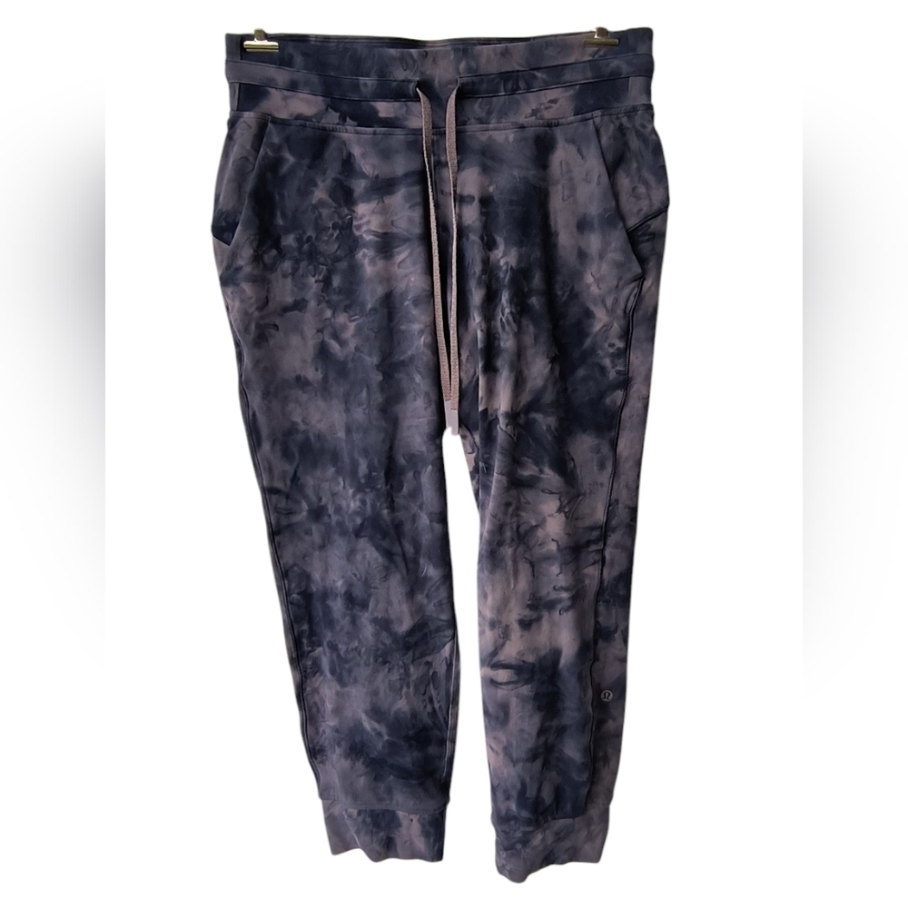 Lululemon Ready to Rulu High Rise Blue Marble Loungewear Joggers, 8
